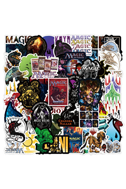 Choice MULTICOLOR 50Pcs MTG Stickers Magic MTG DIY Stickers Scrapbooking Phon...