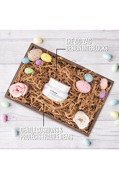 Choice 100g brown 100g Multiple Colorful Shredded Paper Gift Box Filler Wedding Birthday Party Decoration C