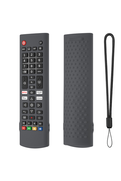 Choice غطاء حماية جديد من السيليكون الناعم لجهاز التحكم عن بعد AKB، رمادي داكن، متوافق مع موديلات AKB76040302 و AKB75375604