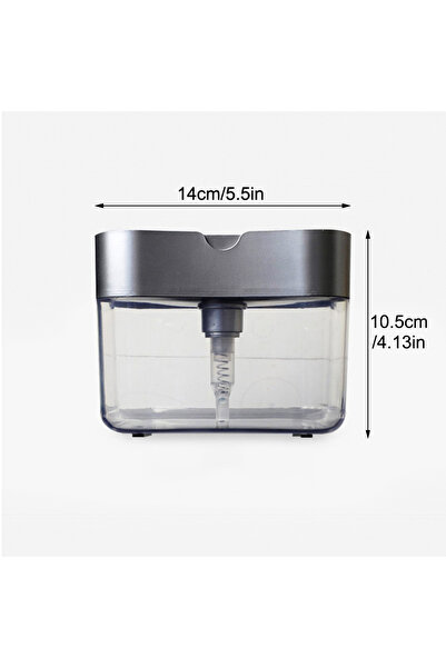 Choice أسود 1 للمطبخ المنزلي 2 في 1 صندوق صابون سائل مضغوط، سهل التجديد، متين...