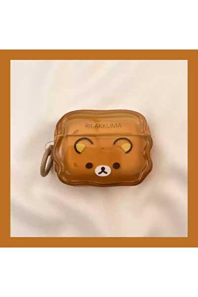 Miniso جراب حماية لطيف على شكل دب كرتوني لسماعات AirPods pro2 1، غطاء سماعة أ...