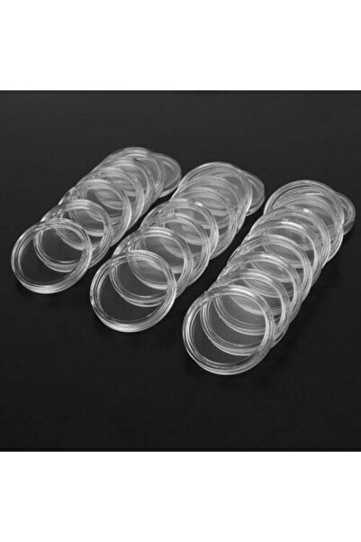Choice 100PCS 701529 100PCS/lot 25mm Transparent Coin Holder Capsules Box Storage Round Display Case Access