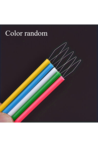 Choice مجموعة من 5 قطع من خيوط الإبر البلاستيكية بألوان عشوائية، ومساعد خيوط ...