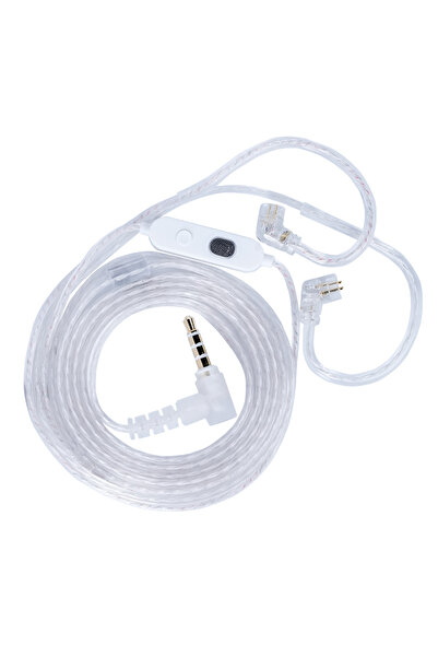 Choice كابل سماعة رأس KZ M2 بميكروفون مزدوج مطلي بالفضة من النوع C/3.5 مم مع ...