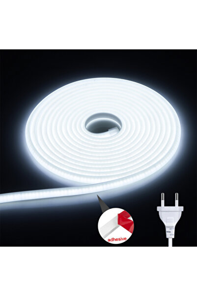 Choice شريط LED COB بإضاءة بيضاء بطول 20 مترًا، 220 فولت، سطوع عالي، IP65، مق...