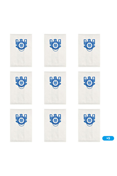 Choice 9 قطع أكياس غبار ثلاثية الأبعاد لأكياس مكنسة Miele GN، بديلة لأكياس مك...