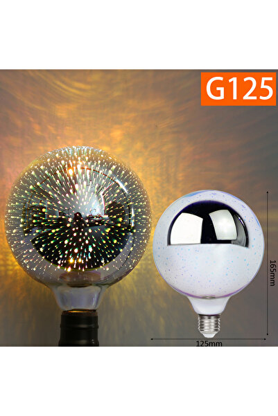 Parkson مصباح LED ثلاثي الأبعاد ملون G125 لمبة E27 220 فولت لمبة إديسون عتيقة...