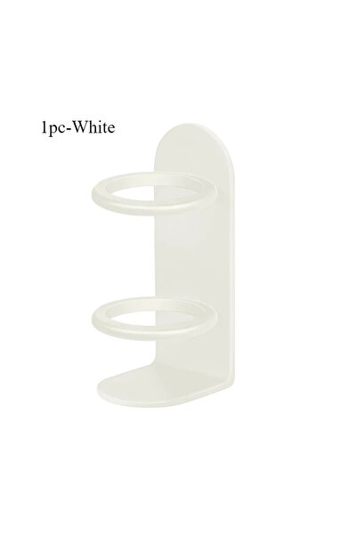 Choice حامل فرشاة أسنان كهربائي أبيض مثبت على الحائط، حامل شفرة حلاقة بدون ثق...