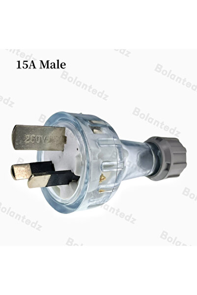 Choice 15A male Bolantez 1pcs SAA Rewirable Plug Socket Australian Female Socket 3 Prong Electrical Socket