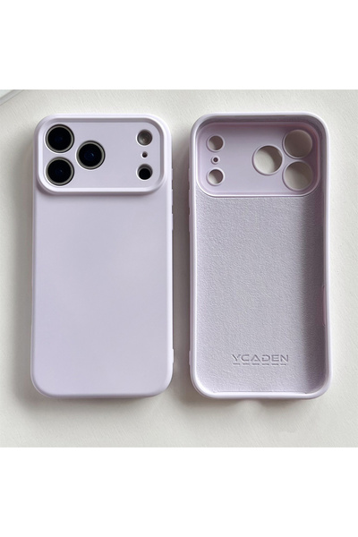 Choice9 غطاء أصلي فاخر من السيليكون السائل بلون بنفسجي عشبي لهاتف آيفون 17 بر...