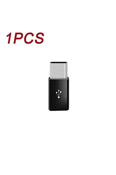 Choice 1 قطعة سوداء 5 قطع محول مايكرو يو إس بي أنثى إلى نوع سي ذكر محول للهوا...