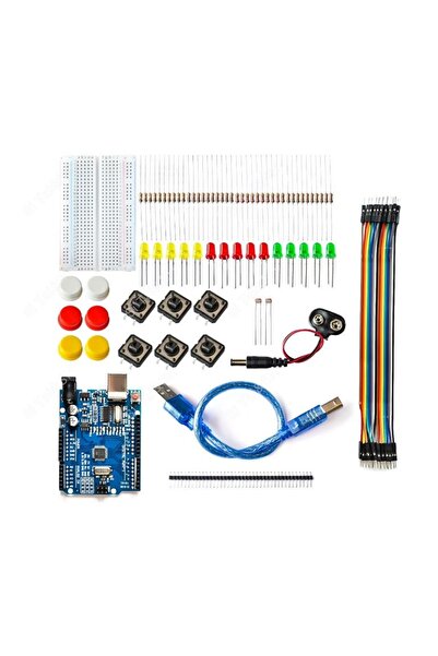 Choice10 مع مجموعة البدء الأصلية والجديدة لـ UNO R3 Mini Breadboard LED وسلك العبور وزر Ardui