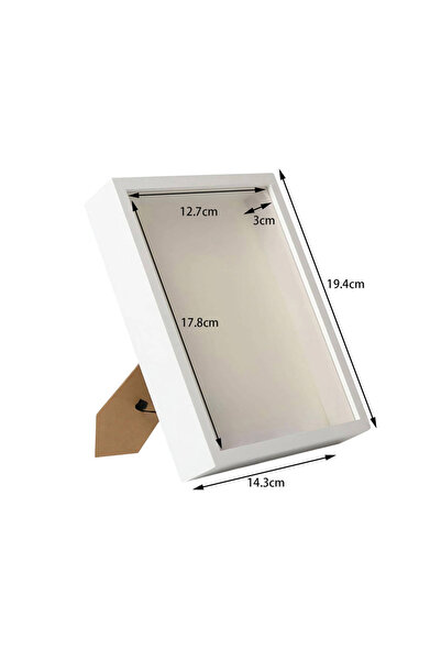 Choice white 9.18inch Shadow Box Frame Desktop Hanging Creative Wooden Pressed Flower Frame Shadowbox for A