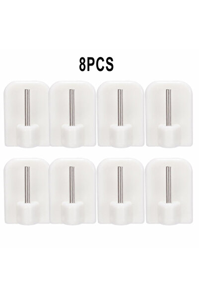 Choice 8pcs 4/8/12pc Curtain Hooks Self-adhesive Hooks Household Universal Ho...