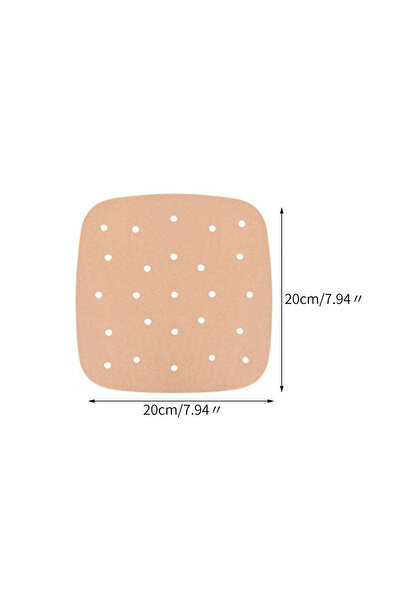 Choice 20 سم 50 قطعة من بطانات ورق البرشمان لمقلاة الهواء مربعة الشكل غير لاص...