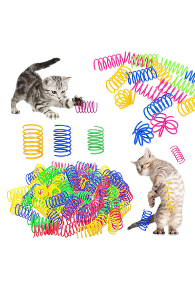 Choice 24 قطعة عشوائية 4/48 قطعة لعبة زنبركية للقطط ألعاب لولبية للقطط تفاعلي...