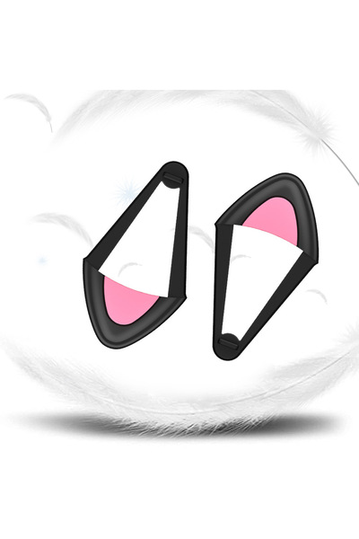 Choice سماعات أذن قطة سوداء بدون سماعات أذن قطة من السيليكون الوردي لسماعات ا...