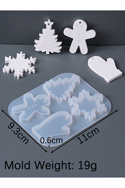 Choice 03 قالب سيليكون لشجرة عيد الميلاد DIY مصنوع يدويًا من الراتنج على شكل ...