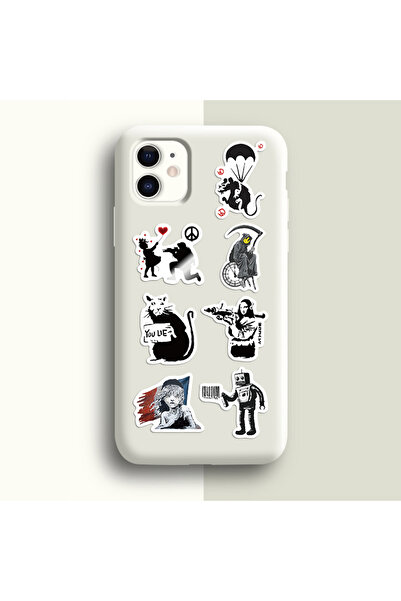 Choice MULTICOLOR 67PCS Banksy Sculptures Flower Thrower Stickers Cool Street...