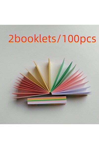 choice2 متعدد الألوان 2 كتيبات / 100 قطعة 60 × 21 مم أوراق لف طبيعية غير مكرر...