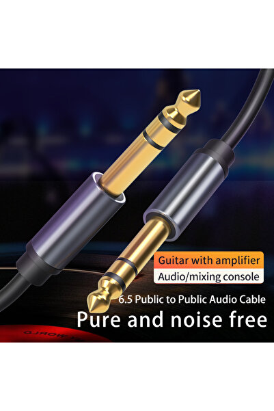 Choice4 كابل جيتار AUX بطول 2 متر من 6.5 مم إلى 6.5 مم، كابل صوت من 6.5 مم إل...