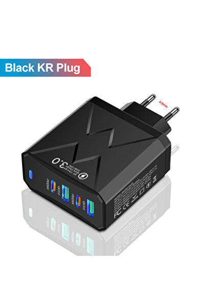 Choice محول شحن سريع KR Black Total 100 واط USB PD شاحن عالي السرعة للهواتف ا...