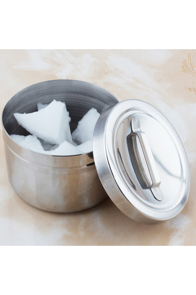 Choice One Size Stainless Steel Medical Dental Cotton Tank Alcohol Disinfection Jar Container