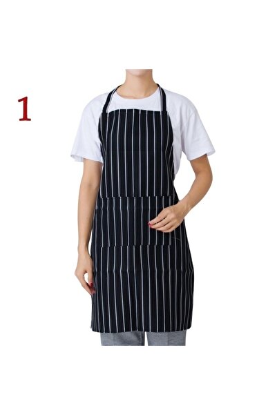 Choice فستان نسائي رجالي للطبخ والمطعم والشواء مع جيبين بتصميم بسيط للنادل