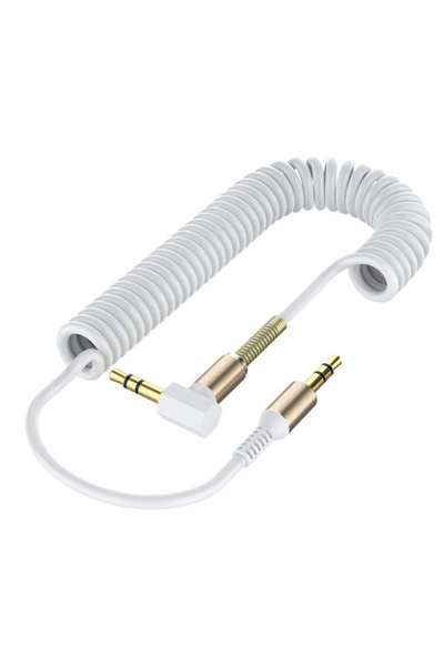 Choice كابل صوت أبيض من NNBILI بمقبس 3.5 ملم، كابل صوت AUX ذكر-ذكر 3.5 ملم لل...