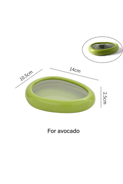 Choice 1-tier green Avocado Storage Organizer Silicone Fruit Storage Box Fruit and Vegetable Antioxidant St