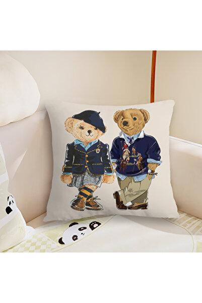 Miniso z1 45x45CM(18x18in) Fashion P-Polo B-Bears غطاء وسادة فاخر للأريكة وال...