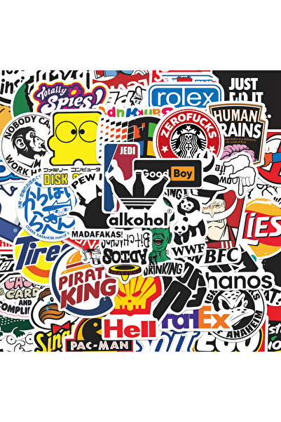 Choice ملصقات مضحكة رائعة متعددة الألوان، 50 قطعة، ملصقات قبعات صلبة للبالغين...