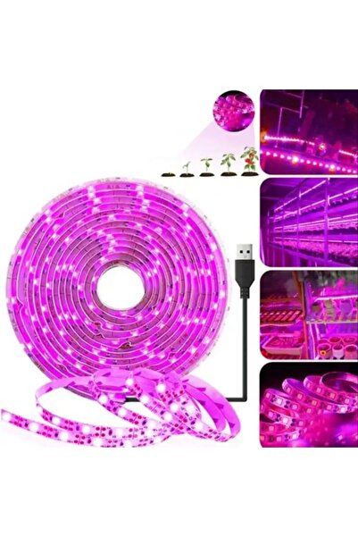 Choice شريط إضاءة LED لنمو النباتات بطول 5 أمتار و5 فولت، مزود بمنفذ USB LED ...