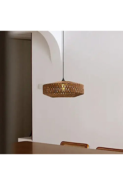 HAMER مصباح معلّق نجف خيزران مودرن قطر 500 ملم، بتصميم أنيق