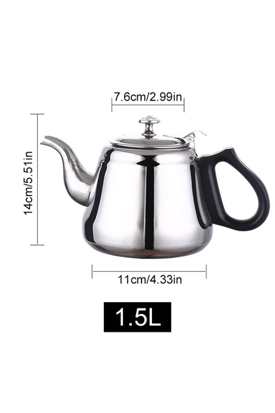 Choice1 غلاية شاي BT208-2A-2C مع فلتر إبريق شاي من الفولاذ المقاوم للصدأ سعة ...