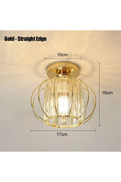 Choice بدون لمبة ذهبية - تصميم جديد لمصابيح السقف الزجاجية للممر والشرفة