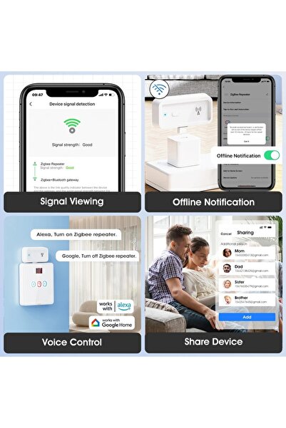 Choice Zigbee repeter Smart Tuya Zigbee 3.0 wireless signal repeater Type-C signal amplifier can be used wi
