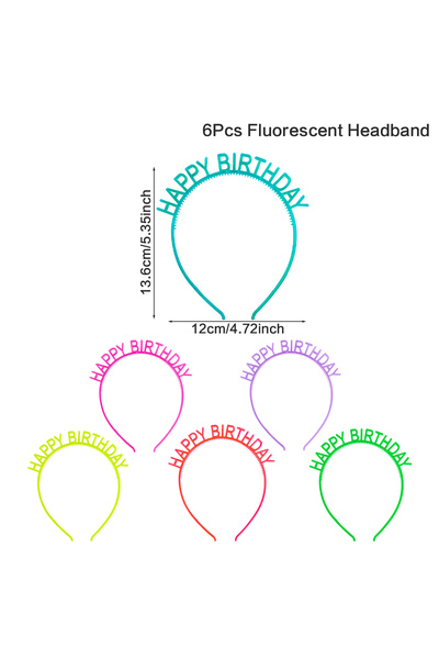 Choice 1 6 قطع من لوازم الحفلات المضيئة عصابة رأس مضيئة تتوهج في الظلام وديكو...
