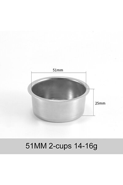 Choice1 51mm 2cup Coffee Filter Basket 51mm 54mm 58MM Stainless Steel Replace...
