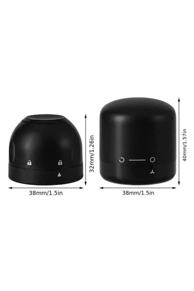 Choice 1set black 1set Black Domestic Kitchen Sealing Red Wine Bottles Stoppers Mini Preservation Spin Leak