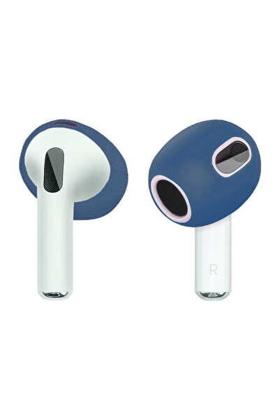 Choice وسادات أذن سيليكونية زرقاء داكنة لسماعات AirPods اللاسلكية من الجيل ال...