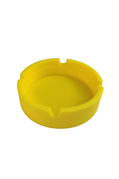 Choice منفضة سجائر صفراء من السيليكون منفضة سجائر ملونة صديقة للبيئة دائرية م...