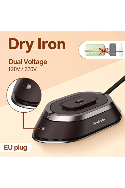 Choice مكواة سفر صغيرة للملابس بمقبض محمول وتسخين سريع بمقبس الاتحاد الأوروبي...