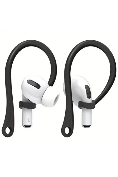 Choice خطافات أذن سوداء من السيليكون لسماعات AirPods Pro2، ملحقات، حامل سماعات بلوتوث مضاد للسقوط