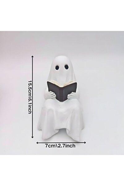 Choice WHITE 1 Piece of Halloween Little Ghost Statue Ornaments for Loving Re...