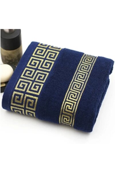 Choice 34x74cm Blue 100% Cotton Luxury Soft Embroidered Towel Super Absorbent Towel for Adults Quick