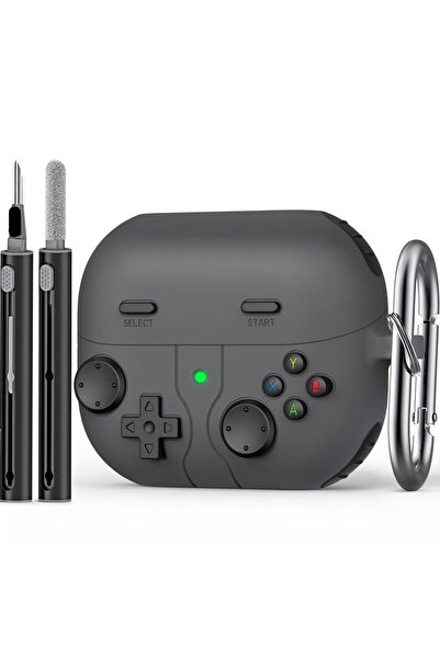 Choice جراب أسود لسماعات Galaxy Buds 3 Pro مع قلم، إصدار 2025، متوافق مع Buds...