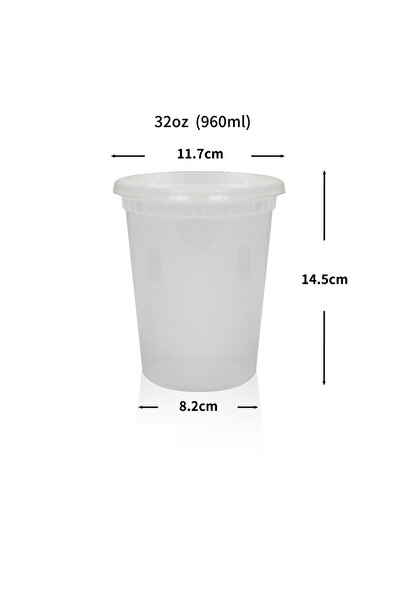 Choice L 〔YY110〕10 Pcs Food Packing Container Food Grade BPA-Free Clear Plast...