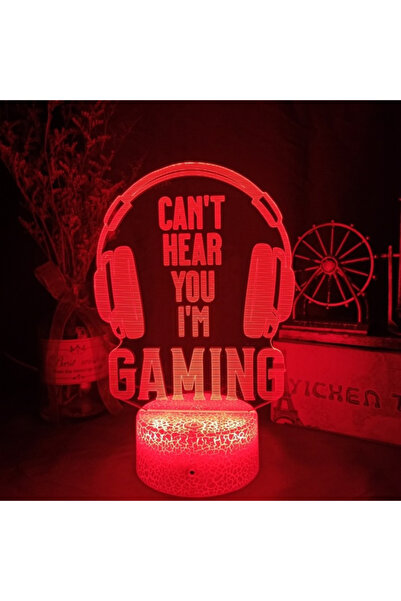 Choice مصباح USB أزرق داكن بقاعدة سوداء 7 ألوان LED ثلاثية الأبعاد لتزيين غرف...