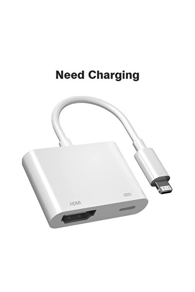 Choice تحتاج إلى مصدر طاقة Lightning إلى محول HDMI Digital AV لأجهزة iPhone14/13 iPad 1080P HDMI Video&Audio S